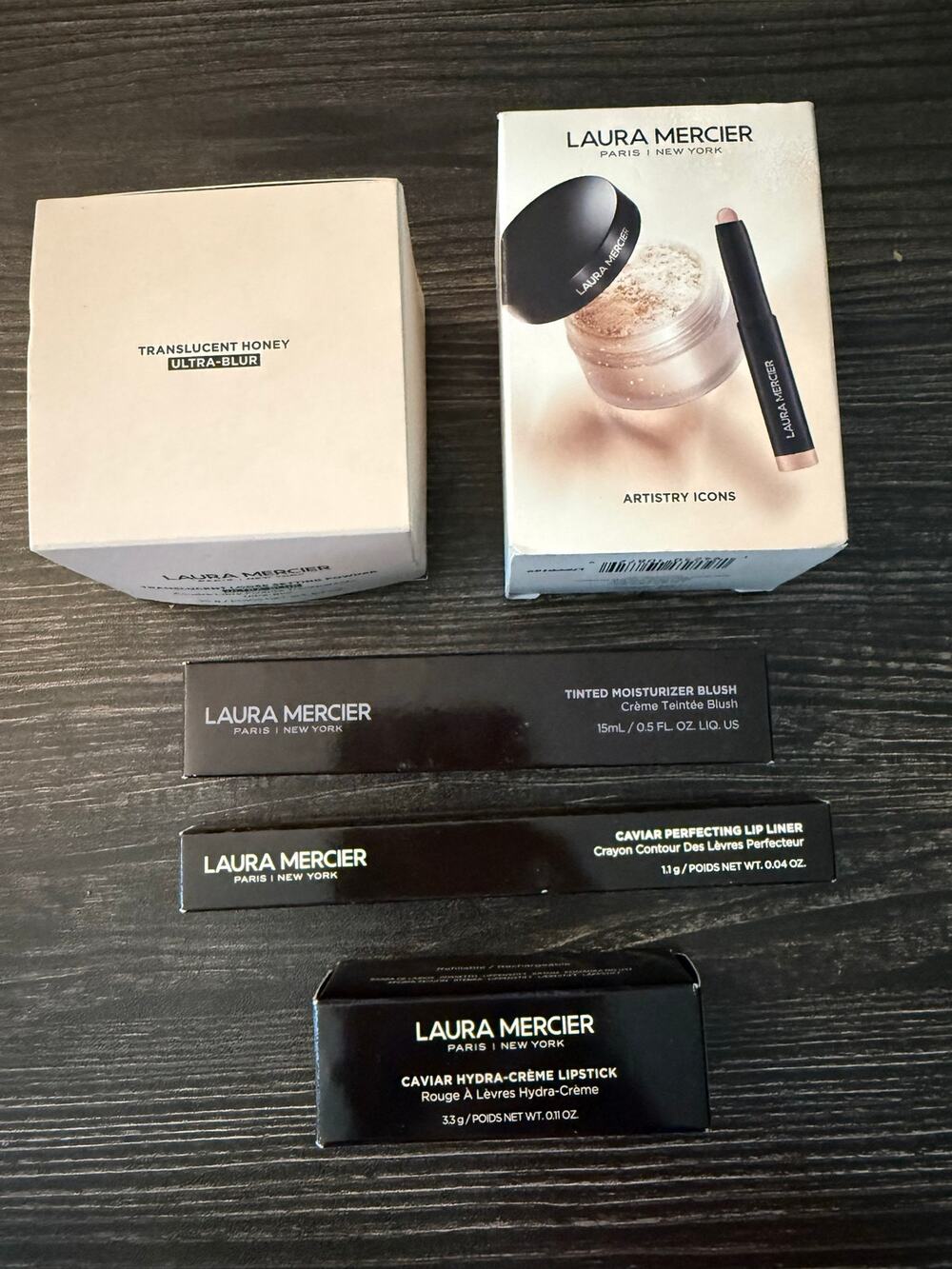NIP Laura Mercier Eye and Face Make-Up Bundle - 5 Items Size